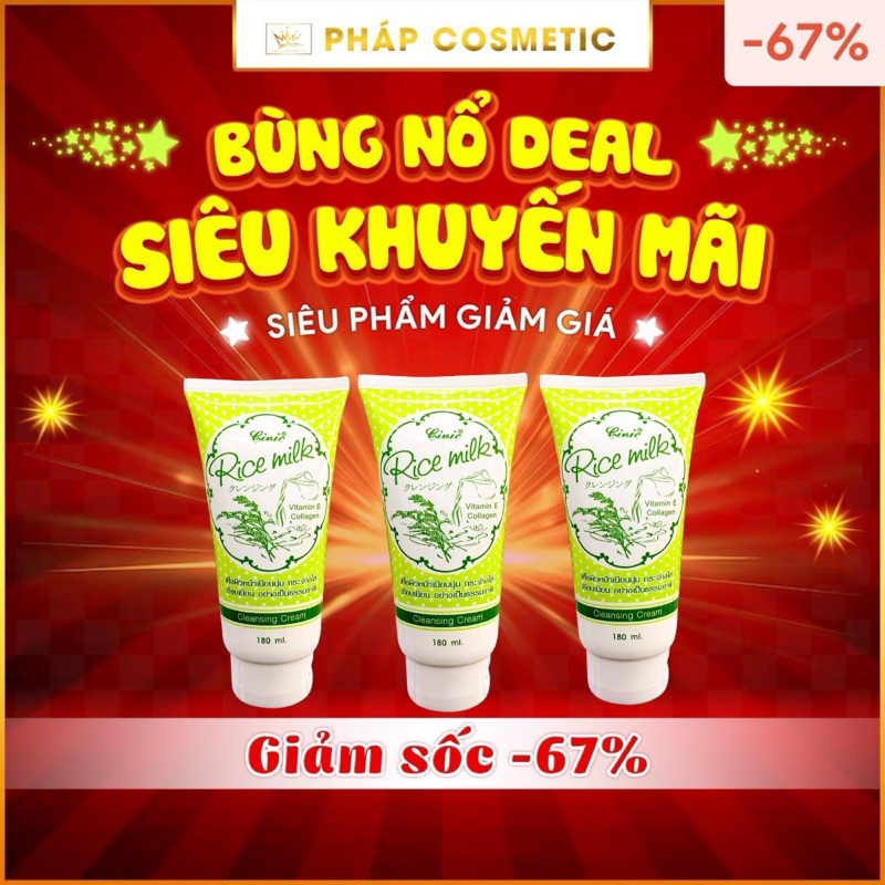 Sữa Rửa Mặt Cám Gạo Thái Lan 180ml