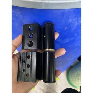 Bản lề Cửa nhôm hệ 55 vát cạnh 11cm màu đen