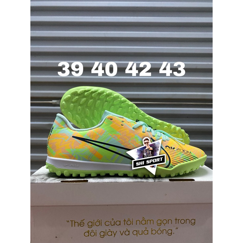Giày bóng đá vapor 15 academy xanh cốm tf sân cỏ nhân tạo