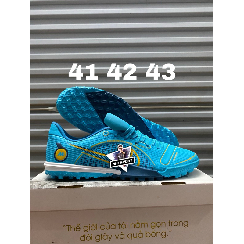 Giày bóng đá vapor 14 academy xanh size 41 42 43 đinh tf sân cỏ nhân tạo