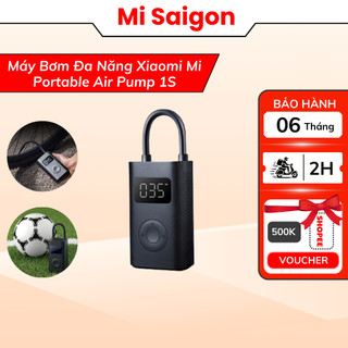 Máy bơm cầm tay đa năng xiaomi mi portable air pump 1s - hàng chính hãng - bảo hành 6 tháng