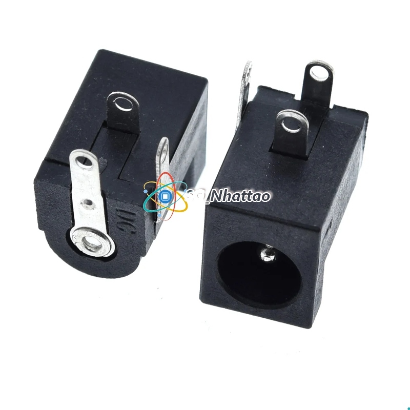 Sét 10 Jack nguồn DC Cái 5.5x2.1mm ( Jack nguồn DC-005 - chân hàn )