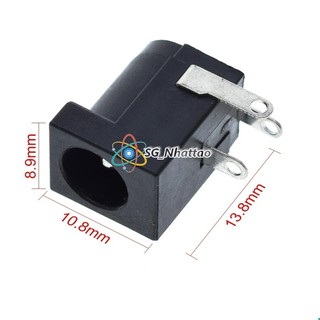 Sét 10 Jack nguồn DC Cái 5.5x2.1mm ( Jack nguồn DC-005 - chân hàn )