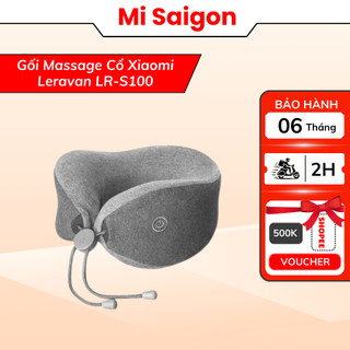 Gối massage cổ xiaomi leravan lr-s100 - hàng chính hãng - bảo hành 6 tháng