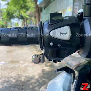 Combo Pat và Công tắc gắn Ghi - đông xe máy dùng để gắn đèn trợ sáng Bi mini 2 màu, L4x