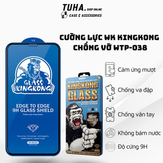 [ ĐÃ CÓ IP 15 ] Kính Cường Lực KingKong Chính Hãng Full Màn Mẫu Mới Nhất Chống Vỡ Viền cho iPhone