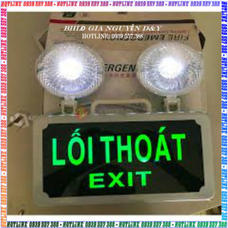 Đèn sự cố 2 trong 1 kết hơp đèn exit, đèn khẩn cấp