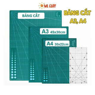 Bảng kê cắt giấy A3 A4, Bảng lót cắt giấy bìa điêu khắc đồ thủ công handmade DIY