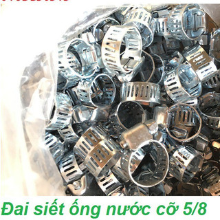 Set 4 cái đai siết cổ dê bằng ốc cỡ 5.8 dùng siết ống 10-16mm