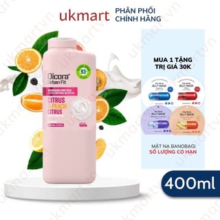 Sữa Dưỡng Thể Vitamin C Dicora Urban Fit Hương Cam Quýt Và Đào 400ml