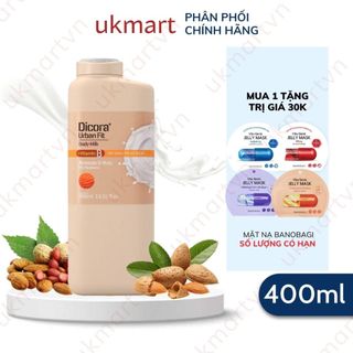 Sữa Dưỡng Thể Dicora Urban Fit Vitamin B Hạnh nhân & Các Loại Hạt Body Milk 400ml