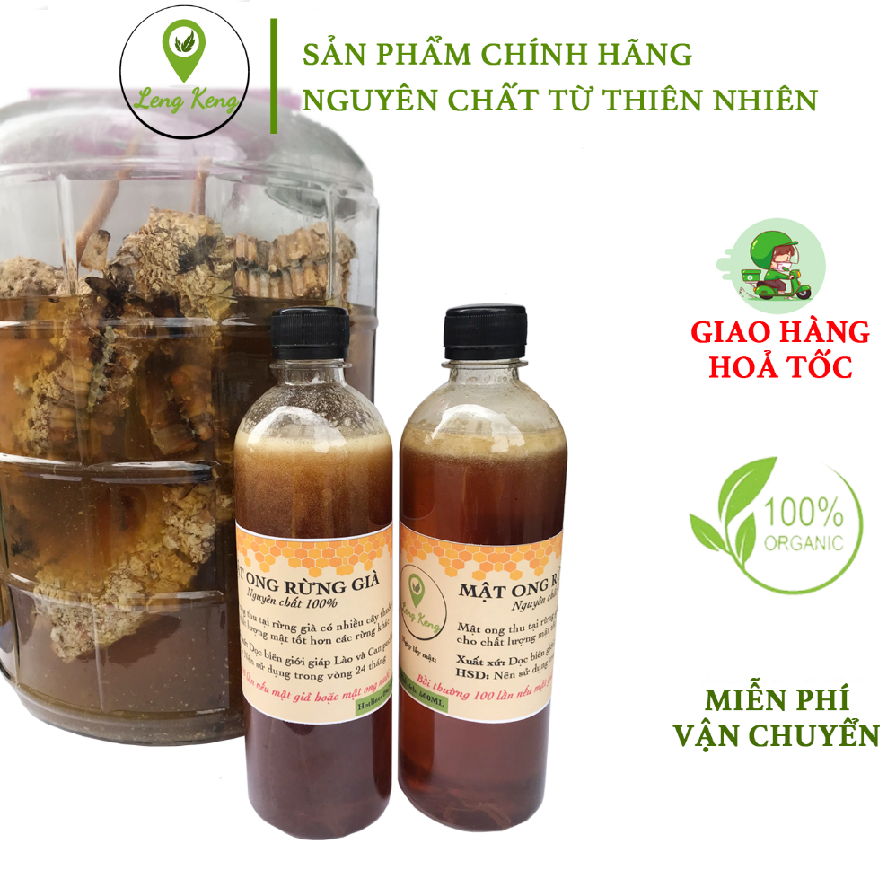 Mật Ong Rừng Già Tự Nhiên - Không Nuôi, Không Pha Tạp Chất