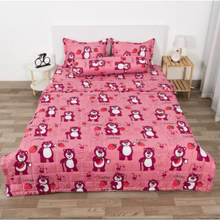 (giá siêu rẻ)Bộ ga gối 5 món, chăn hè Trần bông 3 lớp gồm 1ga bo chun ,1 vỏ gối ôm ,1 chăn ,2 vỏ gối đầu