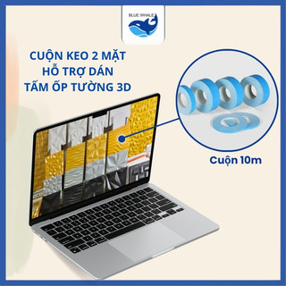 Băng keo 2 mặt dán ốp tường 3d vân nổi, băng keo 2 mặt dùng cho tấm dán tường 3d
