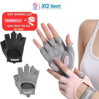 Găng Tay Tập Gym ,Yoga Aolikes Chất Liệu Thoáng Khí Với Miếng Đệm Silicon Chống Trượt Cao Cấp