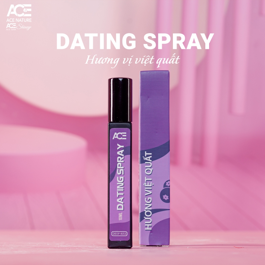 Xịt thơm miệng ACE MAN Deep Kiss 10ml cho nam và nữ với 5 hương vị trái cây tự nhiên the mát