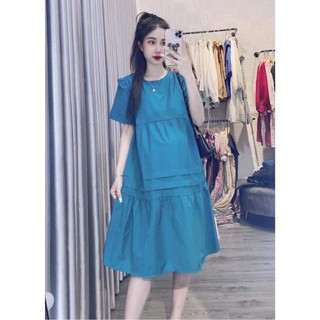 Đầm bầu jean - Váy bầu xinh thiết kế, đầm bầu thời trang dáng suông - bauxinh