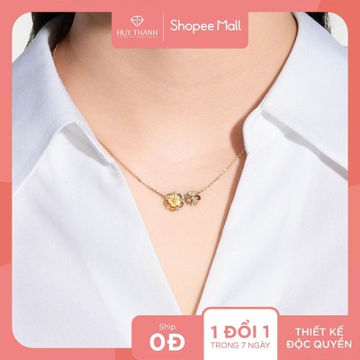 Dây Chuyền Vàng Tây 14k DCMAMD781 Huy Thanh Jewelry