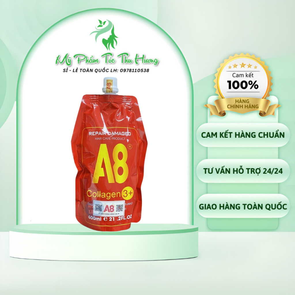 Kem Ủ Tóc, Hấp Tóc A8 Collagen Phục Hồi Tóc Hư Tổn
