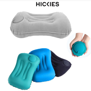  Gối Kê Cổ Hình Vuông Tự Bơm Hơi Gối Tựa Cổ Gấp Gọn Du Lịch Văn Phòng Đi Xe Hơi Ô Tô Máy Bay - Gối Lụa Sữa HICKIES 