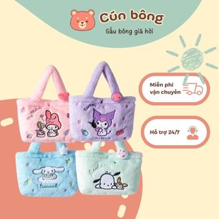 Gấu bông túi bông hoạt hình cao cấp mềm mịn - cún gấu bông giá hời cc45