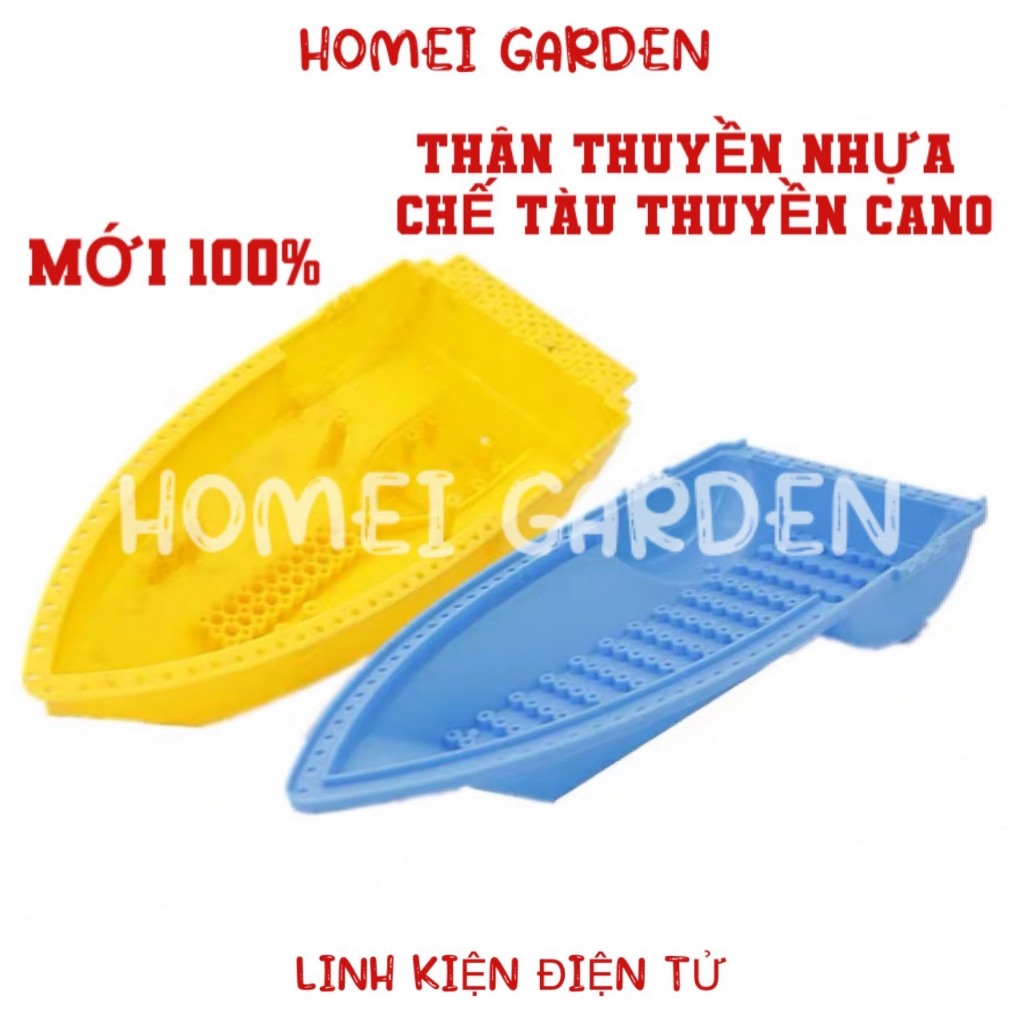 Thân thuyền nhựa mini KIT tàu rc vỏ cano dùng để chế tàu thuyền nhỏ DIY học tập Steam rất bền