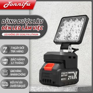 Đèn Pha LED USB Tonnifu 905 Dùng Pin Chân Phổ Thông - 21V Chung Pin Máy Khoan, Bulong, Quạt, Hút Bụi