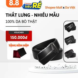 Thắt Lưng Nam da bò thật cao cấp - Dây Nịt Nam khóa tự động bảo hành 6 thángTặng Kèm Hộp | TLTHOP 