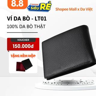 Ví Nam Da Thật Dáng Ngang Cao Cấp Siêu Bền - LT01 dáng ngang
