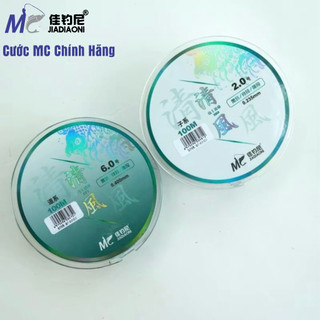 Cước câu cá MC Jiaodiaoni 100m chính hãng, cước trục xanh, thẻo trắng. Hoàng Nam Fishing