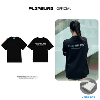  Áo thun PLEASURE Tee  Hình In Tráng Gương Cotton 100% Unisex Nam Nữ Form Rộng Tay Lỡ Oversize Local Brand 
