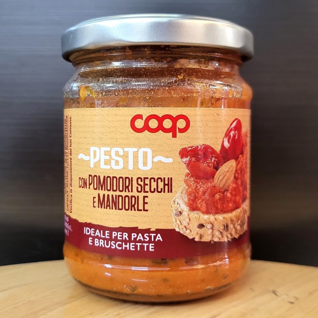 COOP - Lọ ĐỎ 180g - SỐT PESTO CÀ CHUA / Ý / Pomodori Secchi Pesto Sauce