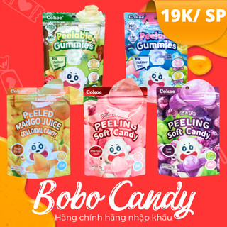 Kẹo dẻo trái cây lột vỏ 3d bobo, cokoc ít đường, kẹo dẻo trái cây 3d