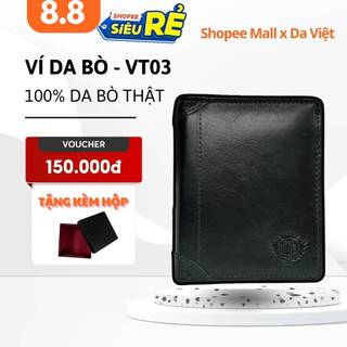 Ví Nam Đứng Da Bò Thật Dáng Đứng Chính Hãng | VT03