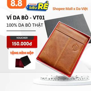 Ví Da Nam Da Thật Dáng Ngang Cao Cấp Chính Hãng | VT01