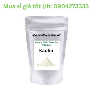 1KG Bột đất sét Kaolin Đức - Cao lanh - Tăng bám màu, mịn son, sáp tóc, mặt nạ … Nguyên liệu Mỹ phẩm