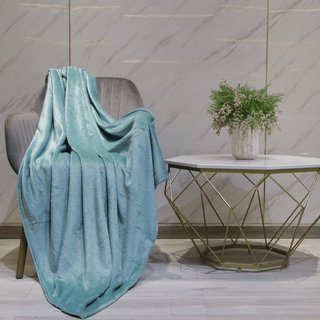 Mền tuyết NIN - Glass Green xanh pastel siêu mềm mịn nhiều kích cỡ