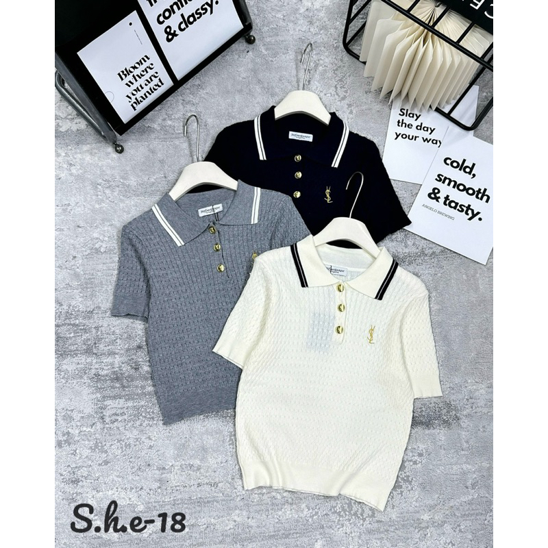 Áo Len Y&L Cổ Đức Cộc Tay