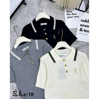 Áo Len Y&L Cổ Đức Cộc Tay