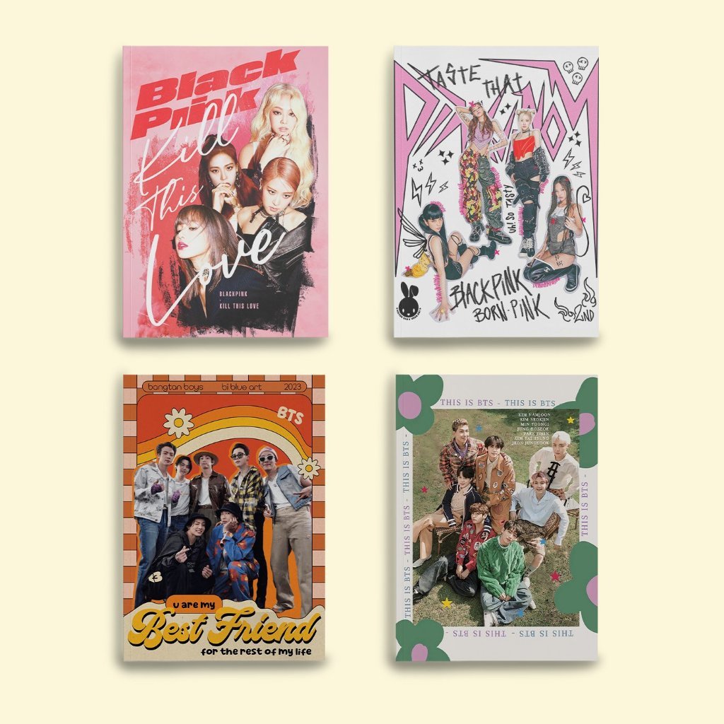 Combo 10 Quyển Vở Kpop 64-72-80-96-108 Trang, Vở Học Sinh Kẻ Ngang Quang Huy Chất Lượng - Giá Rẻ
