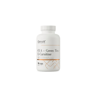 Thực Phẩm Bổ Sung Giảm Mỡ Tự Nhiên Ostrovit CLA + Green Tea + L-Carnitine 90 Viên