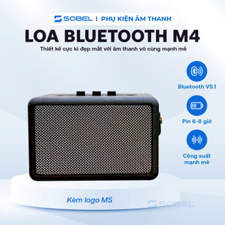 Loa bluetooth m4, loa bluetooth, loa nghe nhạc, loa thế hệ mới, bass căng, siêu hay, âm thanh cực đỉnh - loa sobel