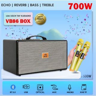  CHÍNH HÃNG | LOA KARAOKE XÁCH TAY VB BOX86 Bass 20cm 5 Đường Tiếng Siêu Trầm Công Suất Khủng BH 12 THÁNG 