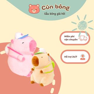 BST Gấu Bông Capybara Thể Thao Màu Hồng Cao Cấp Mềm Mịn  - Cún Bông Giá Hời QC183
