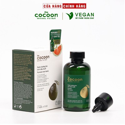 Nước dưỡng tóc tinh dầu bưởi cocoon 140ml Pomelo tóc chắc khỏe bản cải tiến VEGAN Mỹ phẩm thuần chay