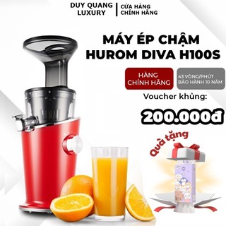 Máy ép chậm Hurom Diva H100S, nhập khẩu chính hãng, công suất 150W, bảo hành động cơ 10 năm