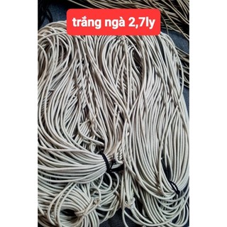 5m dây thun tròn có lõi,  và dây thun dep,làm  dây cột tóc handmade