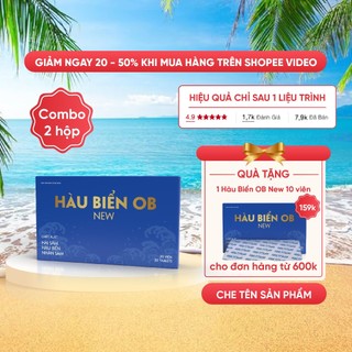 HOBN- Tinh chất hàu biển Hàu Biển Ob New Bổ Sung Kẽm Cho Nam, Hỗ Trợ Sinh Lý Nam, Bổ Thận (Hộp 20 Viên) Zlove