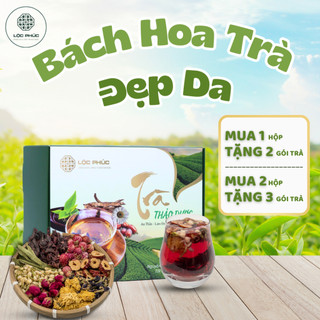Bách Hoa Trà Hoa Đậu Biếc Atiso Táo Đỏ Lộc Phúc Làm Đẹp Da Mịn Màng 150g