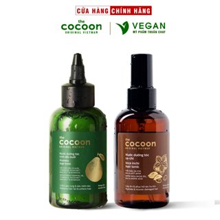 Combo nước dưỡng tóc tinh dầu bưởi pomelo Cocoon 140ml + Nước xịt dưỡng tóc sa chi COCOON 140ml